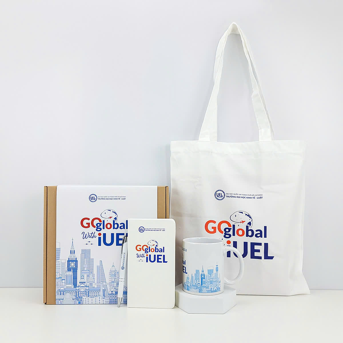 Quà Tặng Nhân Viên – Set Túi Canvas, Ly Sứ & Bút Sang Trọng