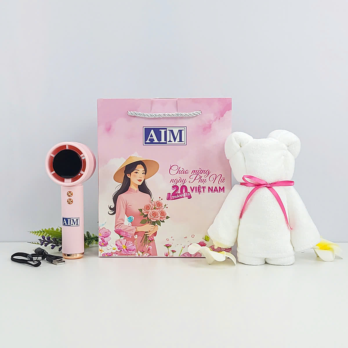 Set Quà Tặng Doanh Nghiệp In Logo Mừng Ngày Phụ Nữ 20/10