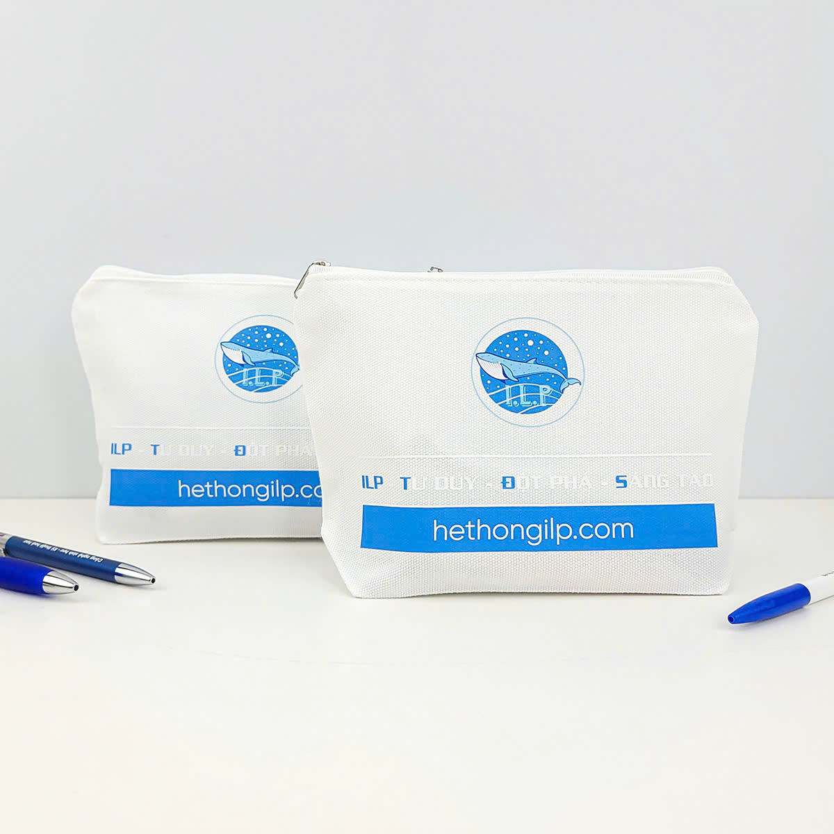 Túi Bút Vải Canvas In Logo Quảng Cáo Theo Yêu Cầu